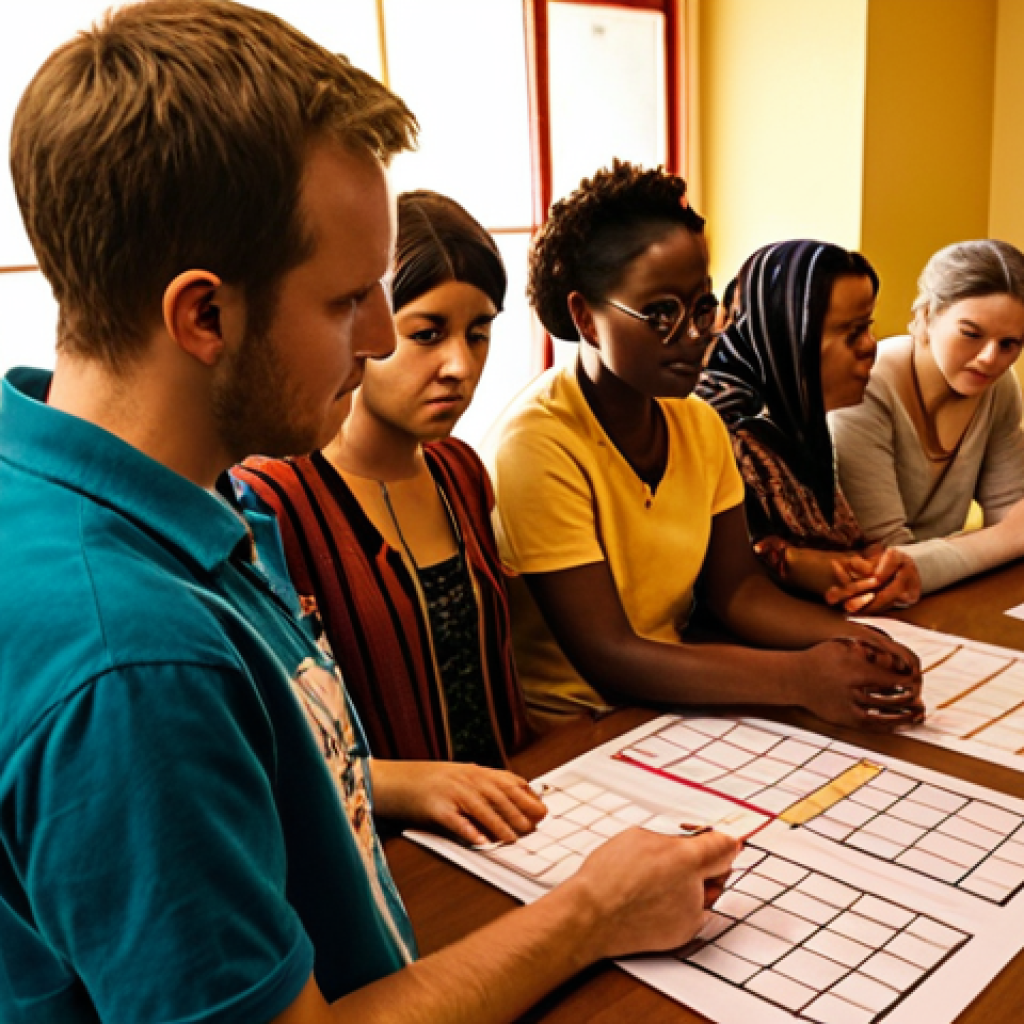 **

Prompt: Diverse group of people actively participating in a community workshop, discussing ways to measure the impact of social initiatives. Focus on collaboration, empathy, and storytelling. Warm lighting, vibrant colors. In the style of a documentary photograph.

**